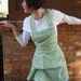 Reserved for Angi - Turquoise Retro Apron - Flirty Everyday Housewife Apron