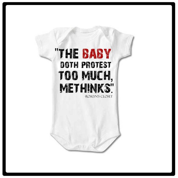 items-similar-to-shakespeare-funny-quote-no-2-the-baby-doth-protest