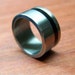 Titanium and Ebony Inlay Band (extra wide)