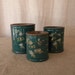 French antique ceramic canisters