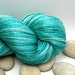 Hand Dyed Knitting Yarn Swiss Silk - Lace Weight, variegated, 980yds - Seafoam