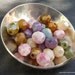Czech Glass Bead Opaque Luster Mix 6mm Firepolish Faceted Round Bead - 25 pc Strand (G - 523)