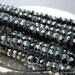Last Strand - Czech Picasso Glass Beads - 3x5mm Jet Picasso