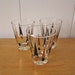 vintage black and gold diamond shot glasses