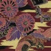 Chiyogami or yuzen paper - purple butterflies and waves, 9x12 inches