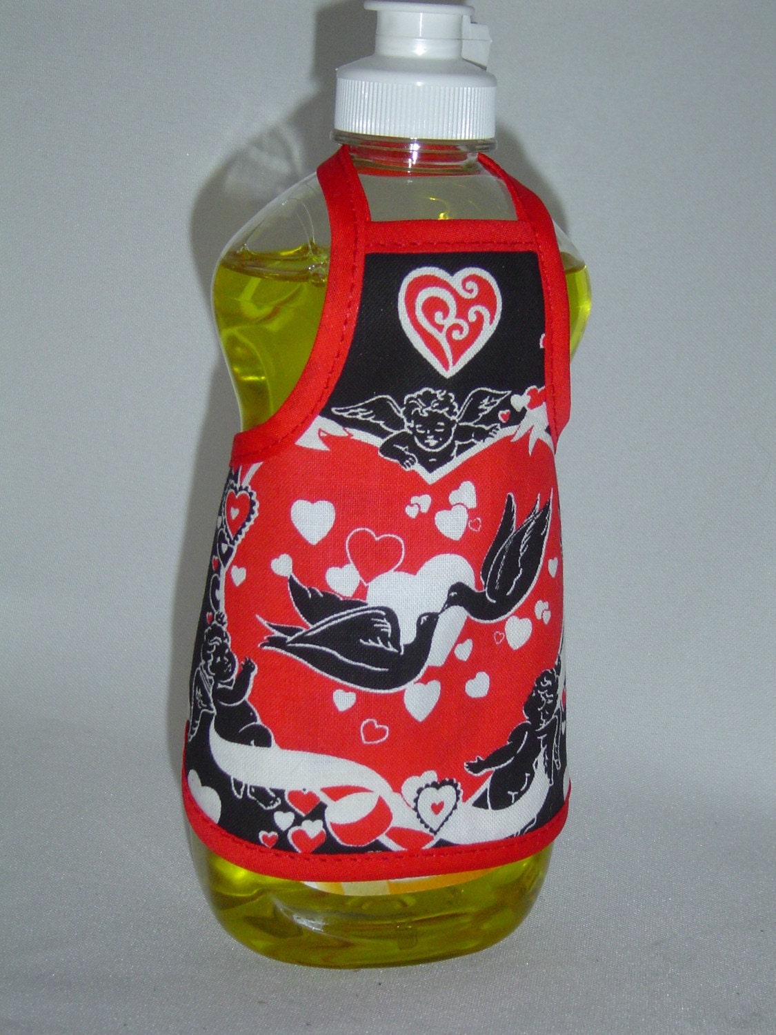 Love Detergent Dish Soap Bottle Apron Cover Wrap Dress Small