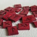 Elder Futhark leather runes in red