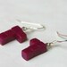Tetris Earrings -- polymer clay 
