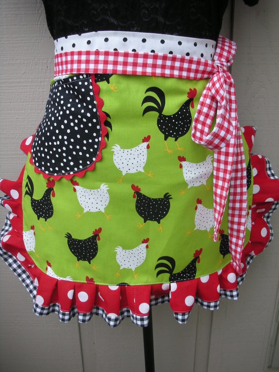 Aprons Chickens Half Aprons Aprons with Chickens Metro