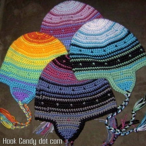 Variegated Diamonds Hat crochet pattern