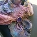 Nuno Felted Silk Scarflette a Sugarplum Original by J. Gauger