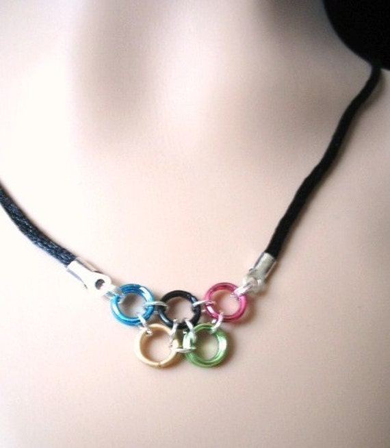 Olympic Rings Necklace