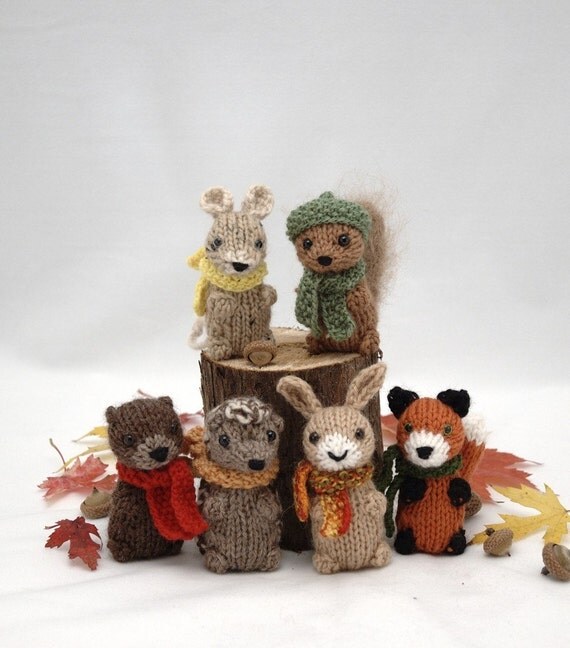 Wee Woodland Wuzzies Knitting Pattern