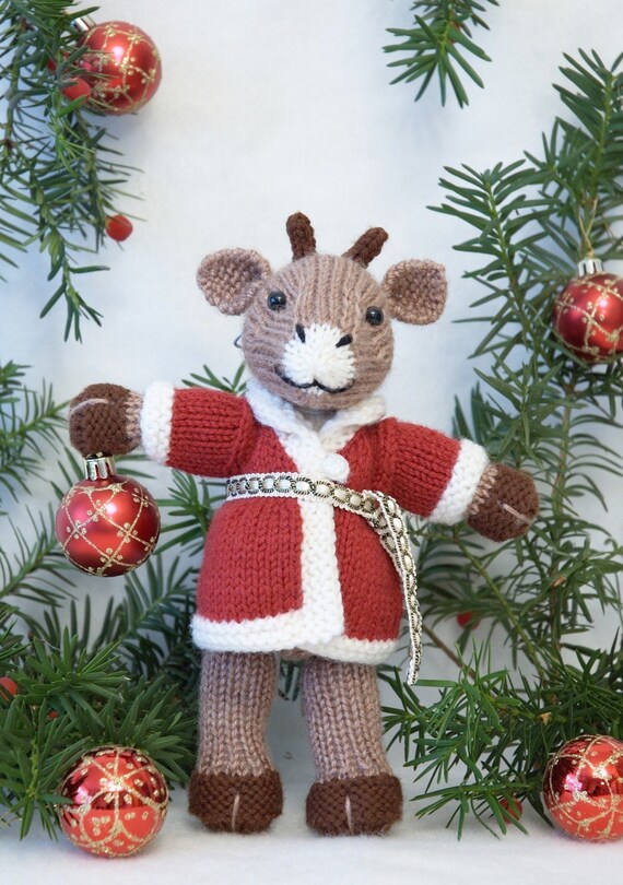 Santa Reindeer Knitting Pattern PDF file