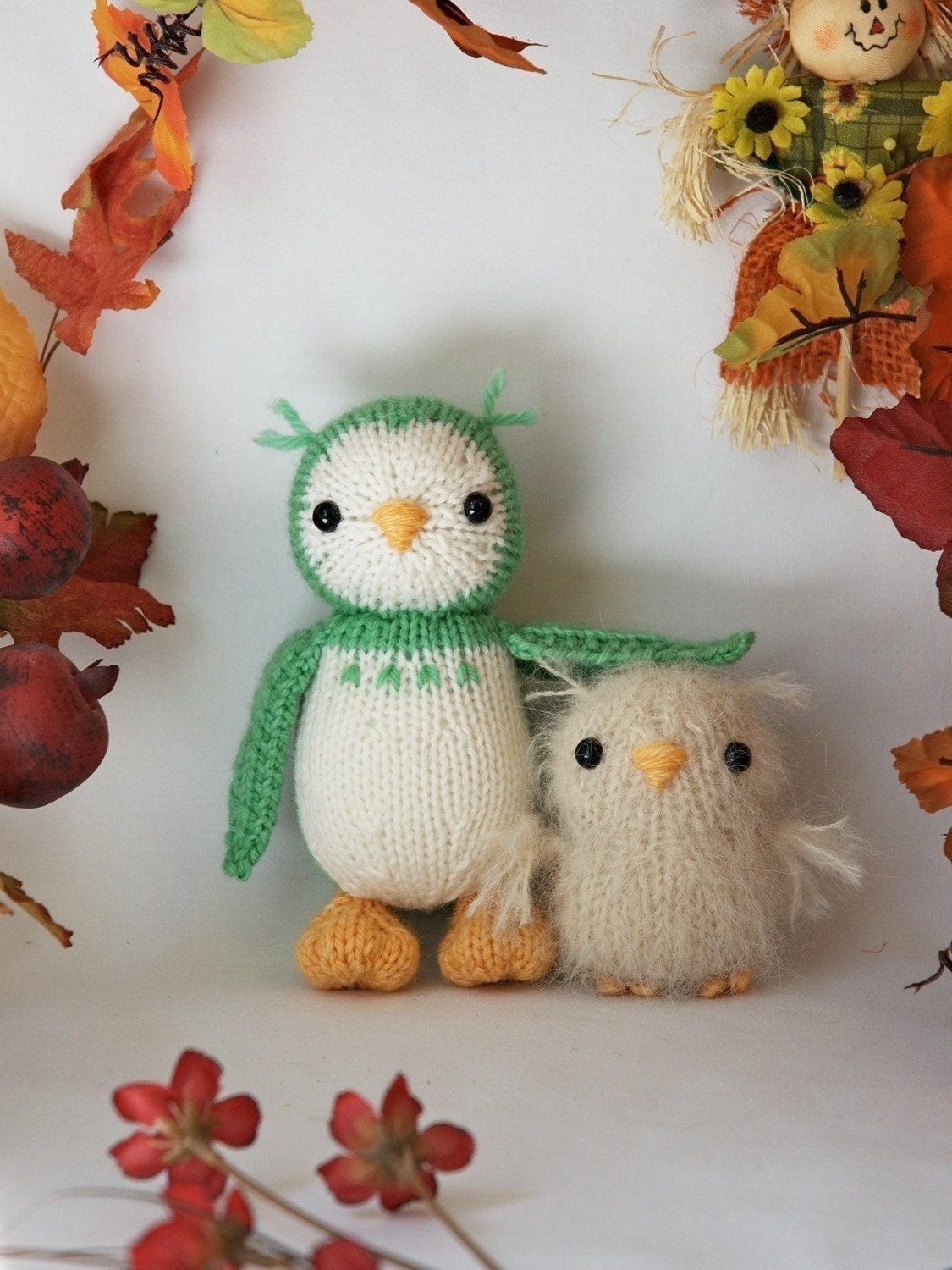 Owl and Baby knitting pattern