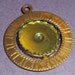2 pcs. vintage raw spinning 2 sided 18mm setting charm - f1792