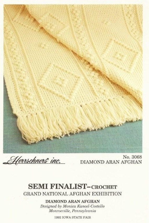 beginner crochet aran afghan patterns