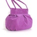 Pleated bag , cute purple corduroy purse ,vegan handmade handbag , girls fashion bag in fuchsia