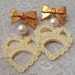 Cream Sweetheart Earrings