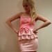 Pink Ruffle, Lace and Bow Dress