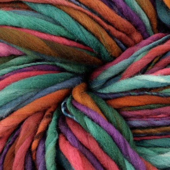 Stained Glass II Handspun Hand Dyed Yarn Extra Super Bulky