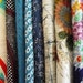 Kimono Silk Japanese Fabric Vintage Scrap 10 pcs 5X5 inches 10231109
