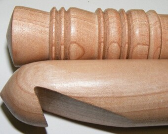 US Size X...Giant Surina Fancy End Wood Crochet Hook...30mm...10 inch