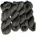 Alpaca and Cormo Sheep Yarn - Dark Gray Worsted Weight - Knit Crochet and Felt - 250 yards