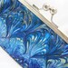 Coupon Organizer Purse Saphire Blue Peacock