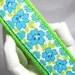 Wristlet Keychain Key Fob Bluebell Floral