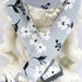 Lanyard Badge Holder with Breakaway Clip Grey Floral Garden