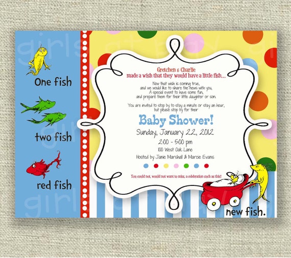 Dr Seuss Baby Shower Invitations To Order 5