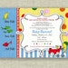 Dr Seuss Baby Shower Invitation One Fish Two Fish Boy or Girl Printable - by girlsatplay girls at play