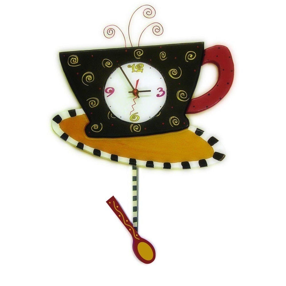 Coffee cup clock