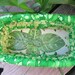 HERBS a series of painted GARDEN baskets BASIL