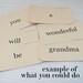 Custom Flash Card tag set