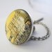 Circuit Board Tie Tack Mustard Yellow