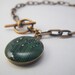 Circuit Board Green Charm Bracelet in Copper Geek Jewelry Womans Bracelet