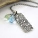Fashion Jewelry Electric Blue Quartz Climibing Roses Bar Sterling Silver - Duets No. 59 - Jennifer Casady