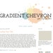 Customizable Pre-Made Blogger Theme- Gradient Cheveron