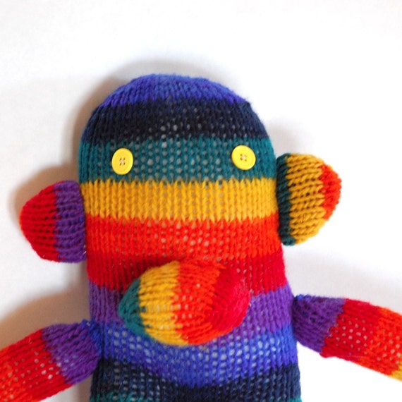 knit sock monkey