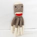 READY to SHIP Gift for Kids Plush Stuffed Octopus Doll Sock Monkey- SOCKTOPUS