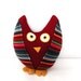 Plush Owl Made From Recycled Sweaters