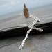 Sterling silver cross pendant necklace