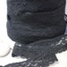 Stretch LACE TRIM elastic flower black 5 yards