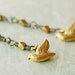 silver and gold bird earrings long golden free shipping sale