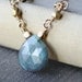 labradorite necklace, gold minimal jewelry, blue gemstone, Black Friday Etsy
