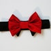 red dog bow tie: Dog Bow Tie Red and Black