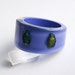 Purple lucite bracelet with real insects