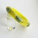 Yellow lucite bracelet with real insects